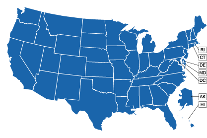 united states map